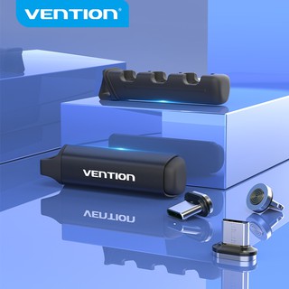 Venção Magnetic Plugue Do Cabo Caso Caixa De Armazenamento Portátil Para Micro B Tipo C Conector Relâmpago Caixa De Armazenamento