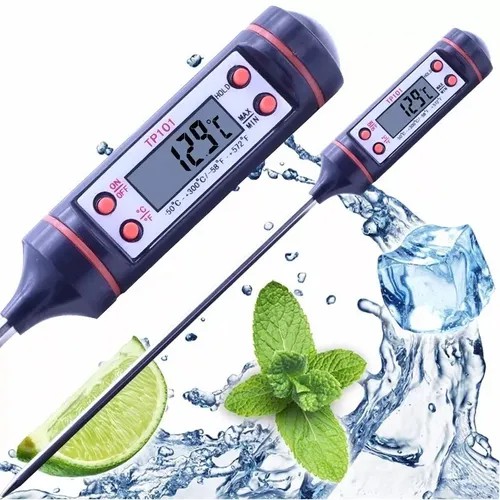 Termômetro Culinário Digital Espeto Carnes Bolos Liquido