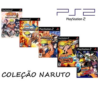 Kit 5 jogos naruto play 2 piaystation 2 ps2 *luta