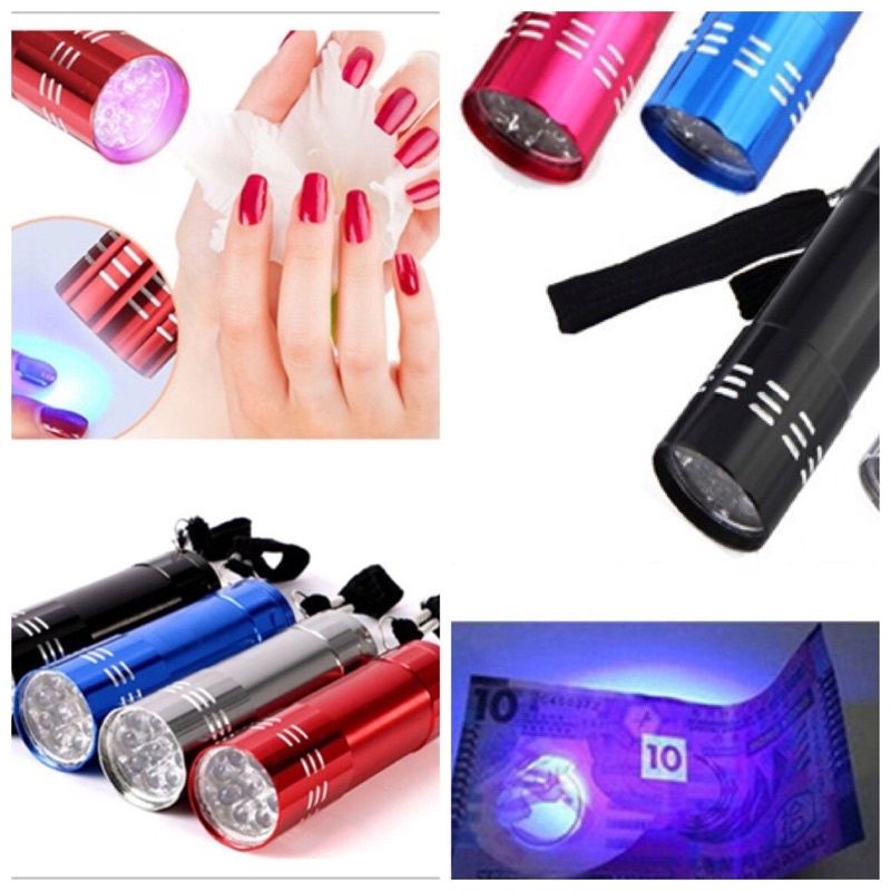 Mini Lanterna Portátil Led Ultra Violeta Seca Unha Gel Uv metal em Oferta na Shopee
