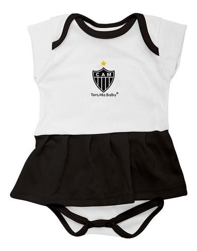 Body Bebe + Pantufa + Lacinho Menina Atletico Mg Oficial
