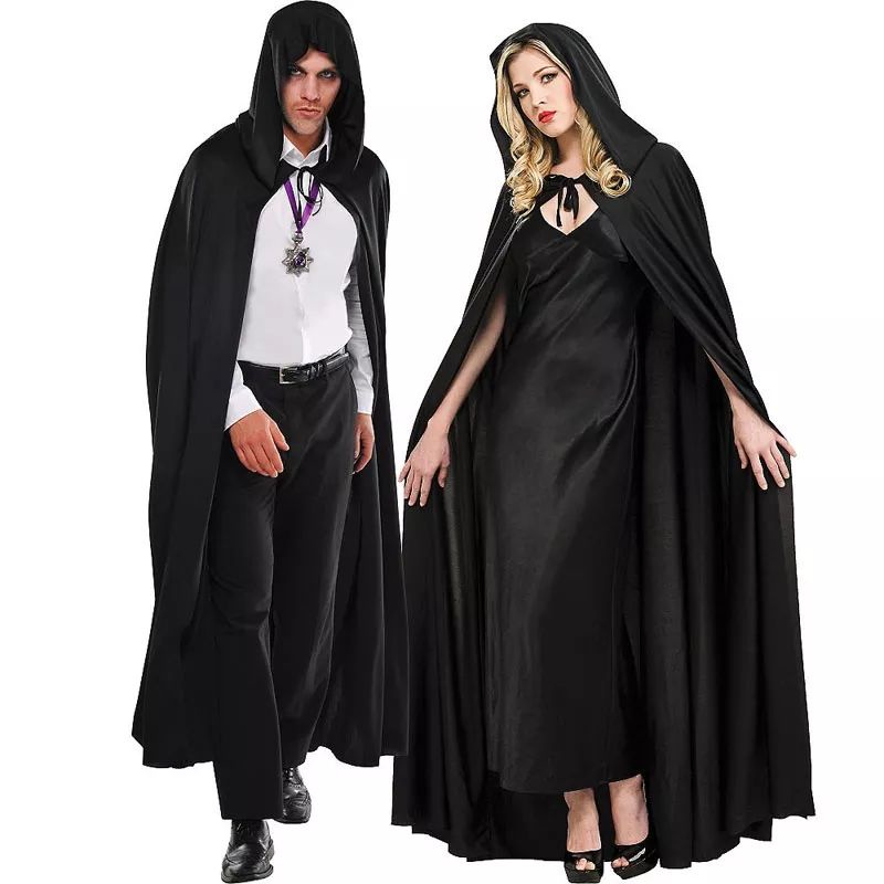 capa de vampiro para festa a halloween com capuz
