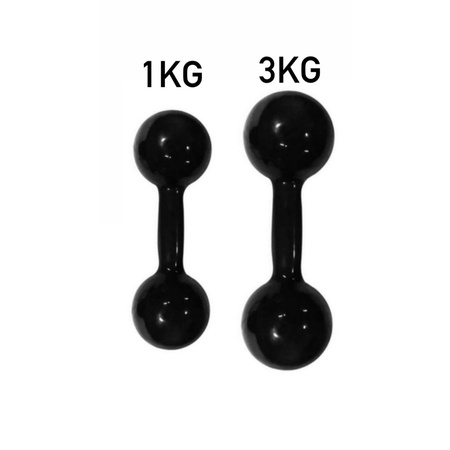 kit 1 halter 1KG + 1 halter 3kg emborrachado