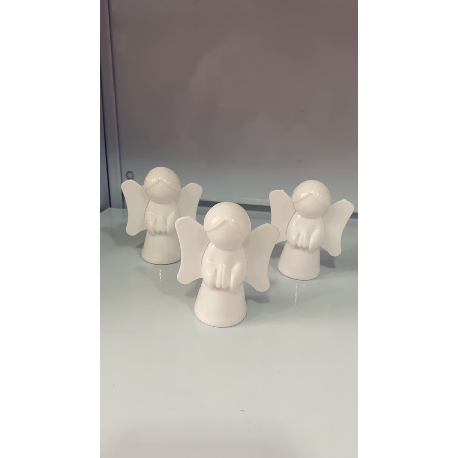 10 Anjinho branco Para Batizado Comunhão Lembrancinha 7,5cm
