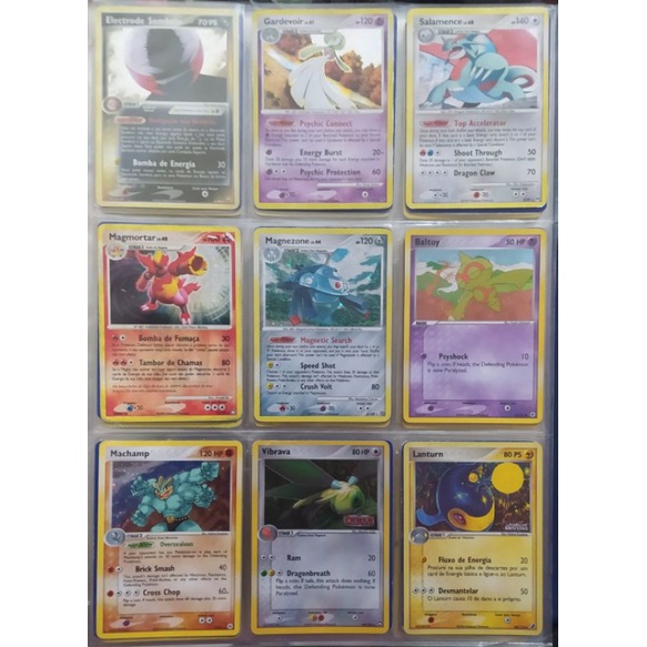 Lote 100 Cartas Antigas (2007-2011) SEM REPETIÇÃO - Pokémon TCG Original