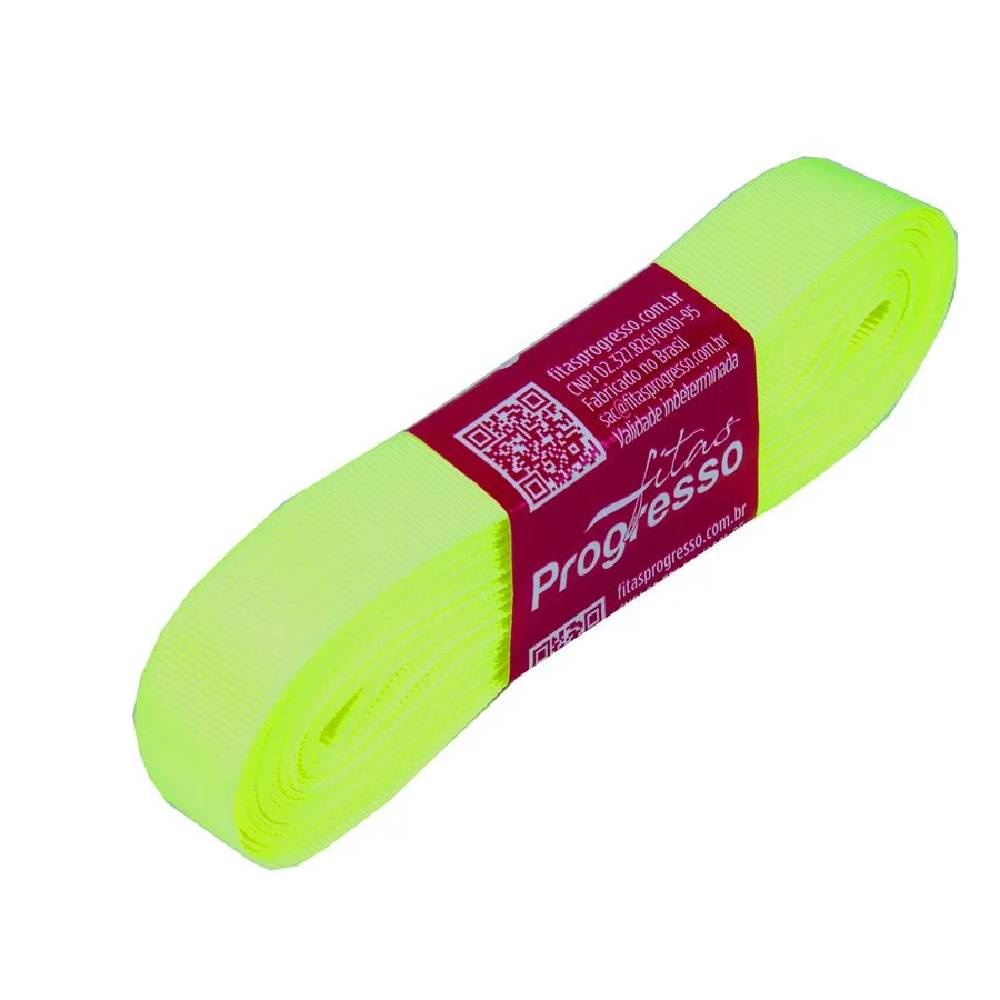 Fita Gorgurão Progresso 15mm nº3 10m 280 Verde Cítrico - 1un em Oferta na Shopee