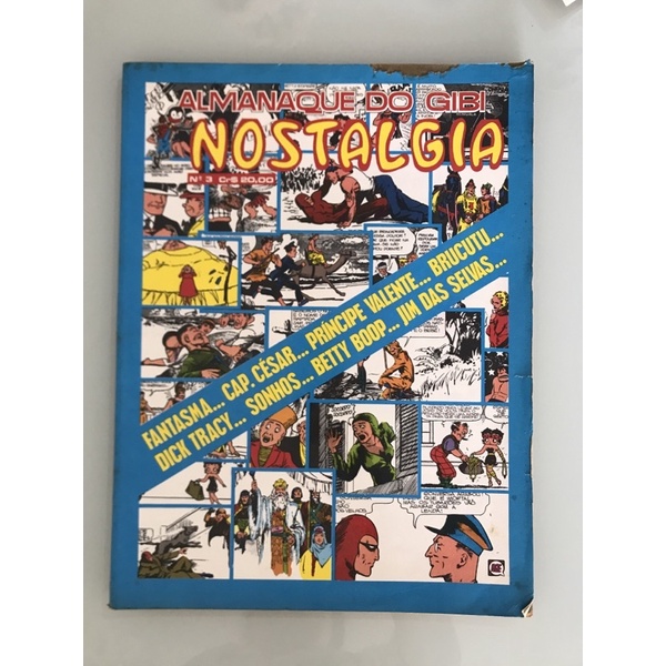 gibi gigante GIBI NOSTALGIA ALMANAQUE 3 tamanho grande hq quadrinho ilustrado raridade sebo