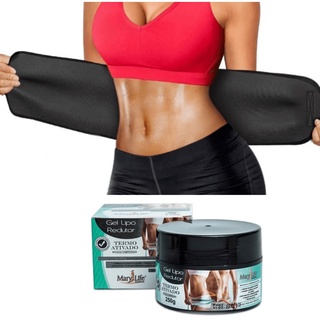 Cinta Modeladora Redutora + Gel Creme Redutor Mary Life