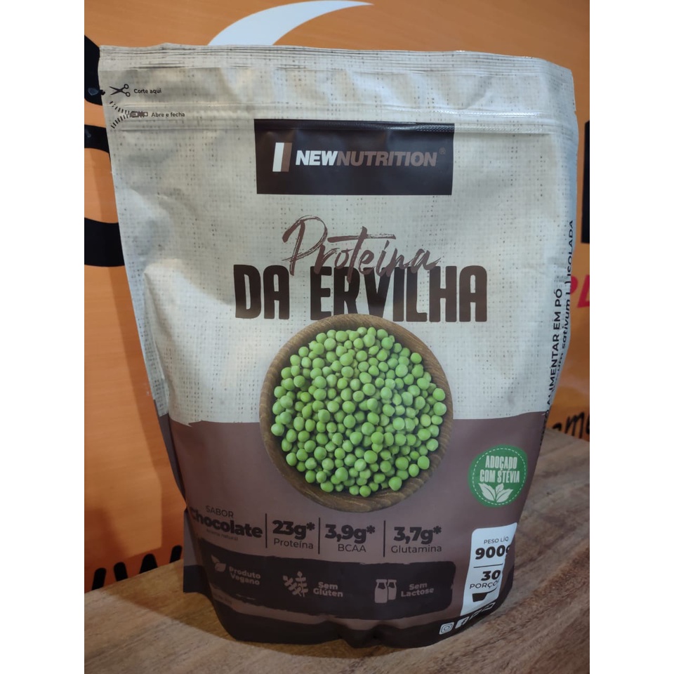 Proteína da Ervilha 900g, Low Carb Zero lactose, sem lactose, sem glúten, proteína vegana, whey vegano, vegan whey