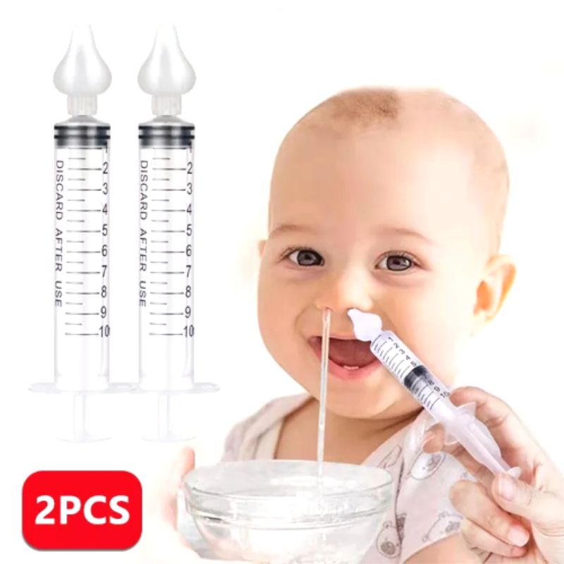 Kit 2 Seringa lavagem nasal bebe ASPIRADOR SERINGA NASAL PARA LAVAGEM ...