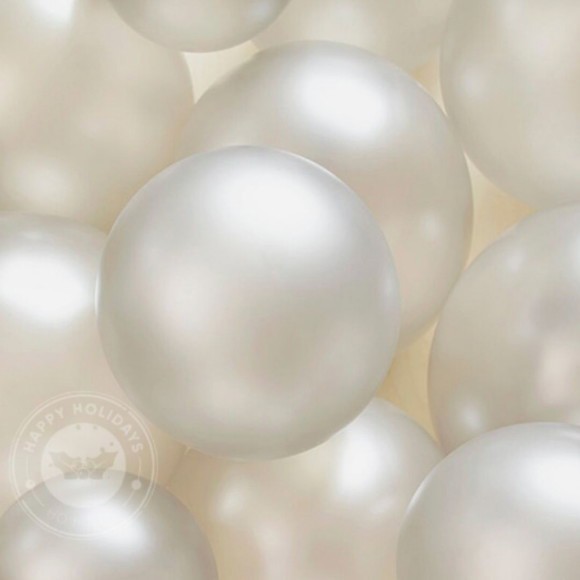 Balões Perolizados Branco nº9  metalizados bexigas bolas 50 unidades em Oferta na Shopee