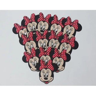 12 Minnie Termocolante Patch Aplique Estampado Para Roupas