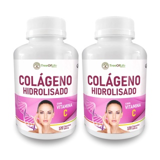 2x Colageno Hidrolisado Tipo I com Vitamina C 240 Capsulas 500mg