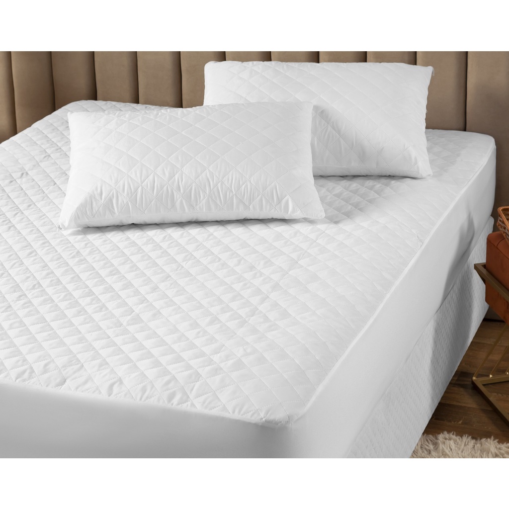 Protetor de Colchão Impermeável King Super King Box Matelado Capa (1,93m x 2,03m x 0,35m)
