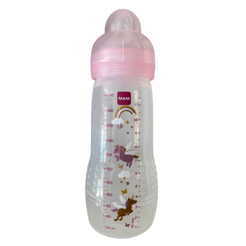 Mamadeira Easy Active 330ml 3m+ Mam Rosa Sem Caixa em Oferta na Shopee