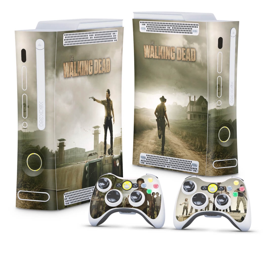 Skin Xbox 360 Fat Arcade Adesivo - The Walking Dead #B