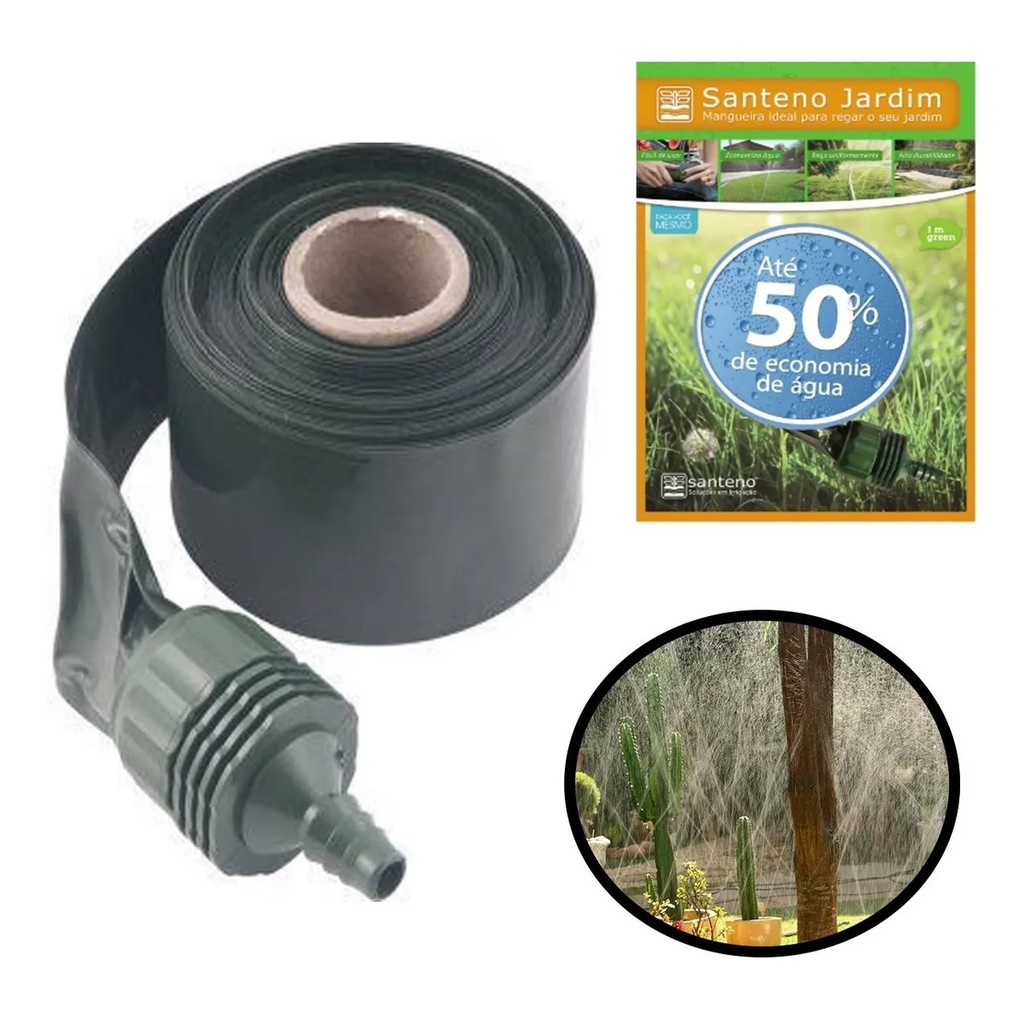 Mangueira Irrigação Micro Perfurada 15 Metros Horta Gramado Jardim - Santeno I Seguro em Oferta na Shopee