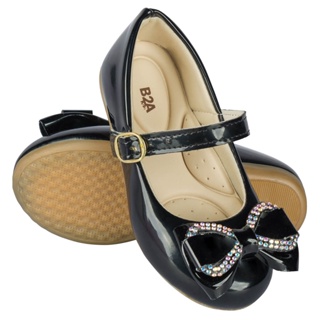 Sapatilhas Infantil Bailarina Menina Preta Laço Brilho Strass Confortável Moda Promoção 2020 em Oferta na Shopee