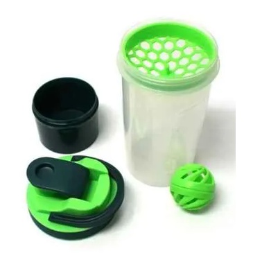 Coqueteleira Shaker Esportiva 700ml com Compartimento para Whey Protein Academia Fitness Musculação