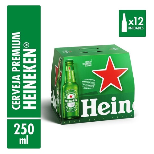 Cerveja Heineken Garrafa Ml Caixa Com Unidades Shopee Brasil