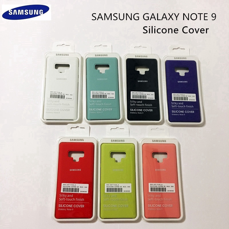 Original Samsung Galaxy Note 9 Silicone Case Soft Protector Luxury Soft Silicone Cover Anti-wear Liquid SM-N9600
