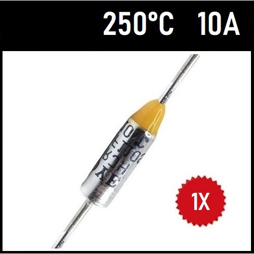 1 Fusível Térmico 10A 250V 250 Graus TF250°C 250C 250° 250°C
