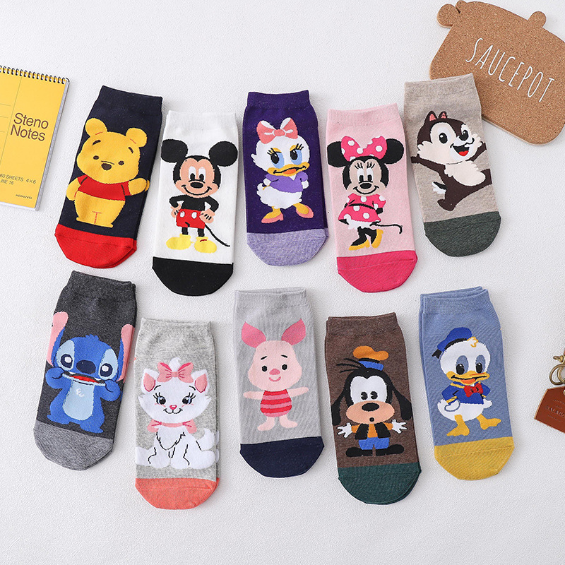 Meia Curta Feminina De Personagem Disney | Shopee Brasil