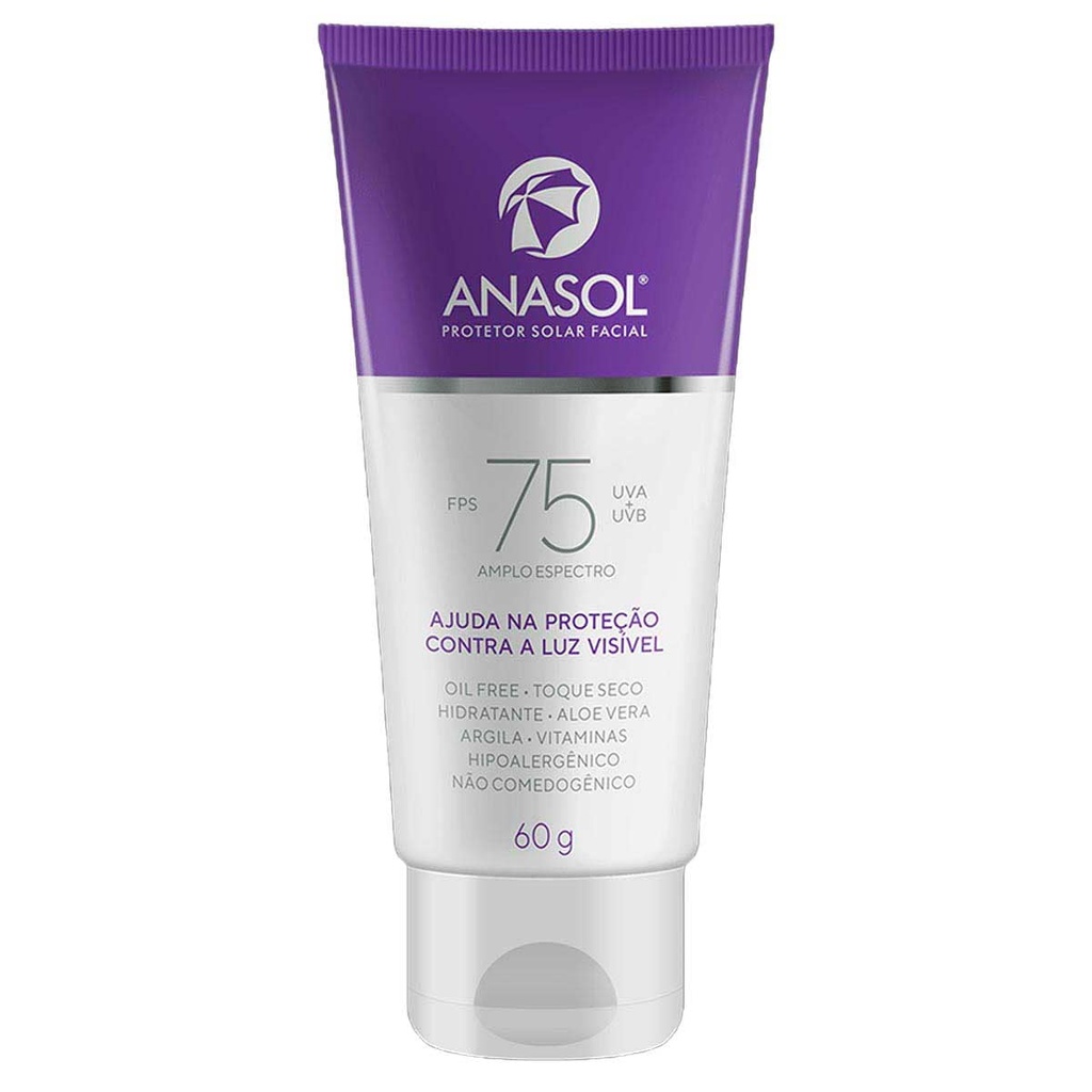 Protetor Solar Facial FPS75 Dahuer 60g - Anasol em Oferta na Shopee