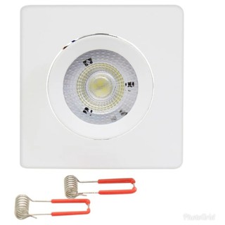 Luminaria Spot LED dicroica 5w embutir brnaco quente Amarelo 3000k