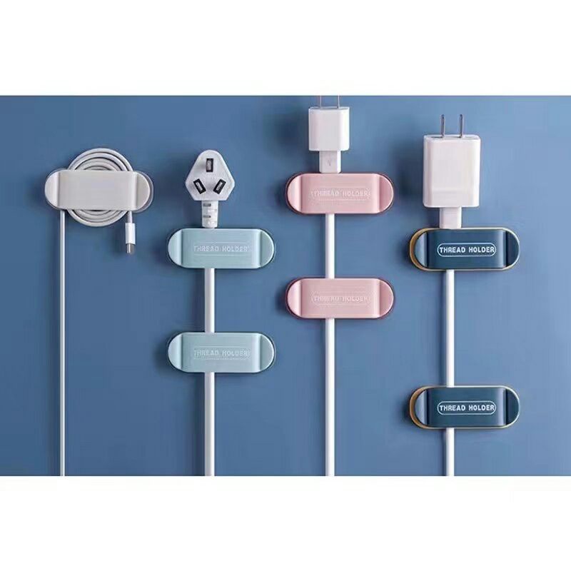 (Pronto Estoque) Suporte De Parede / Organizador Cabo De Rede / Cabo De Dados Usb1 pacote vem 4