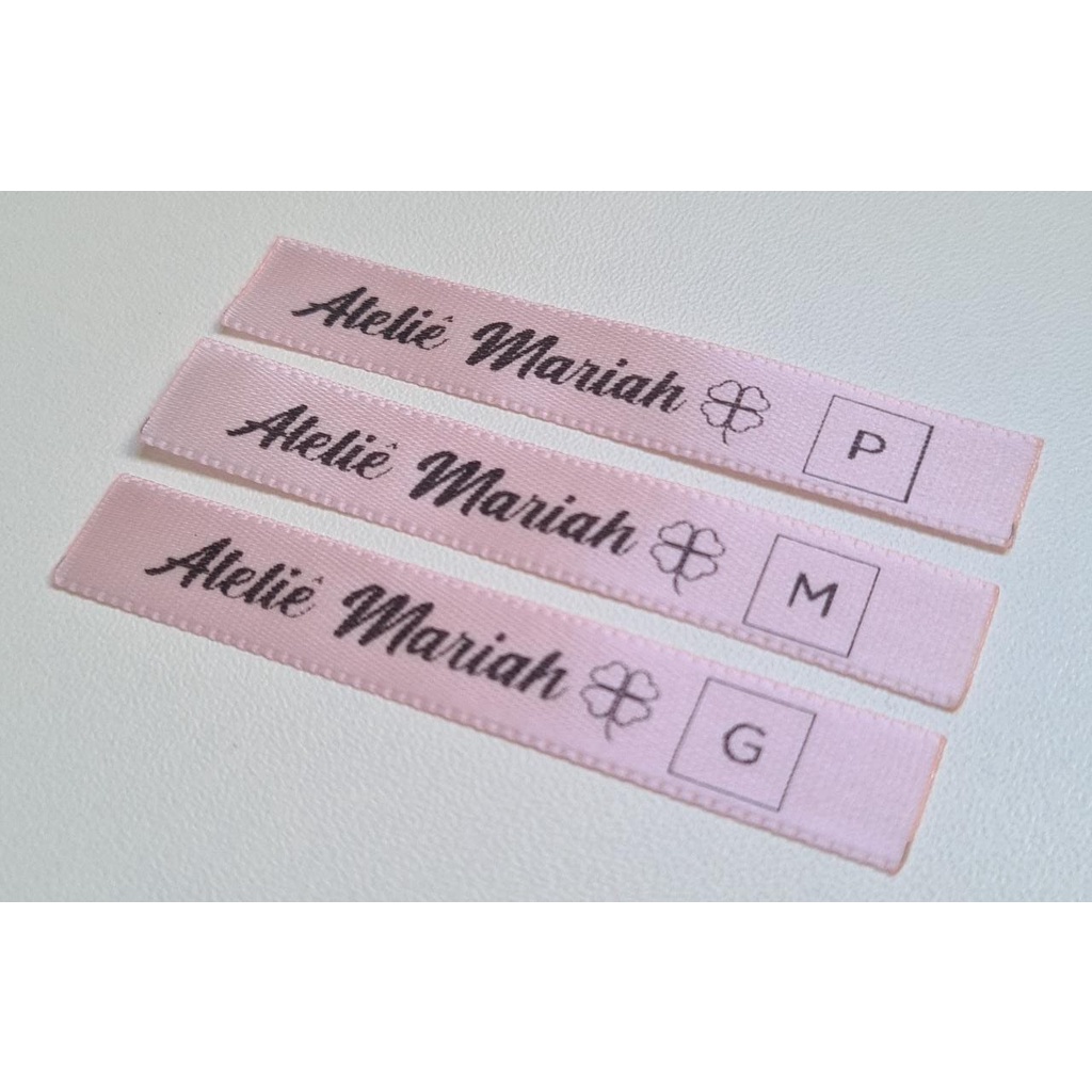 Etiqueta Personalizada Cetim - 10x60mm - Kit 400 P.M.G.GG. em Oferta na Shopee