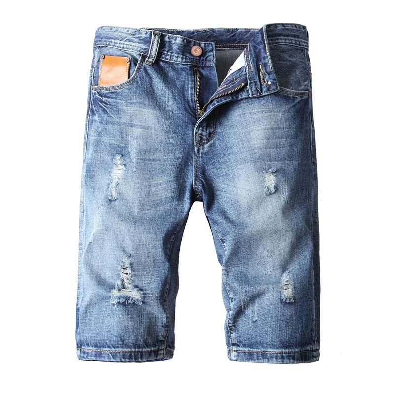 bermuda jeans de cor