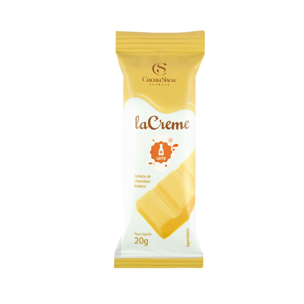 Tablete Lacreme Branco 20G Cacau Show