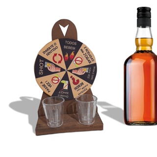 Jogo Roda Shot /Tequila Cachaça Roleta Drink Divertida/ MAIS 2 COPOS DE ACRILICO/ OFERTA ESPECIAL em Oferta na Shopee