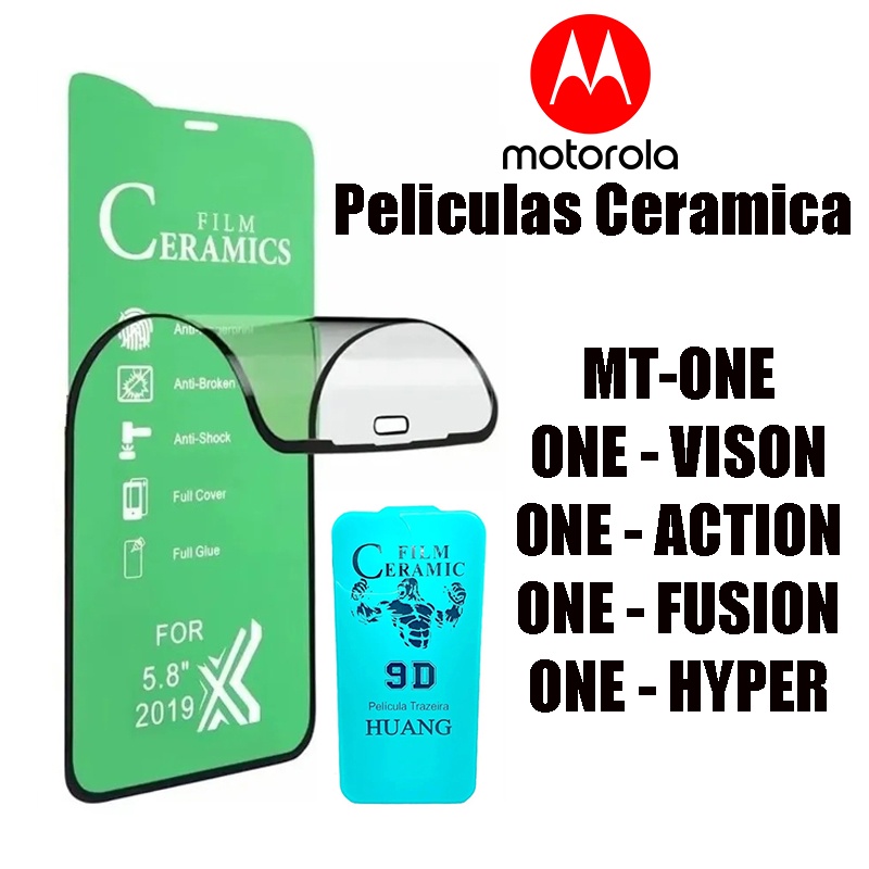 Pelicula Ceramica 3D MOLE P/ MOTOROLA ONE/ONE ACTION/ONE FUSION/ONE HYPER/ONE ACTION  Protetor de Tela