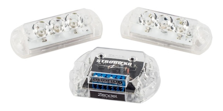 Kit Strobo Automotivo Led X8 2 Farois Zendel | Shopee Brasil