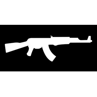 Kiwistar Biker AK 47 Adesivo Murale Rimovibile, 6 Misure Disponibili, Decorazione Parete Per Cameretta, Salotto, Officina - 4