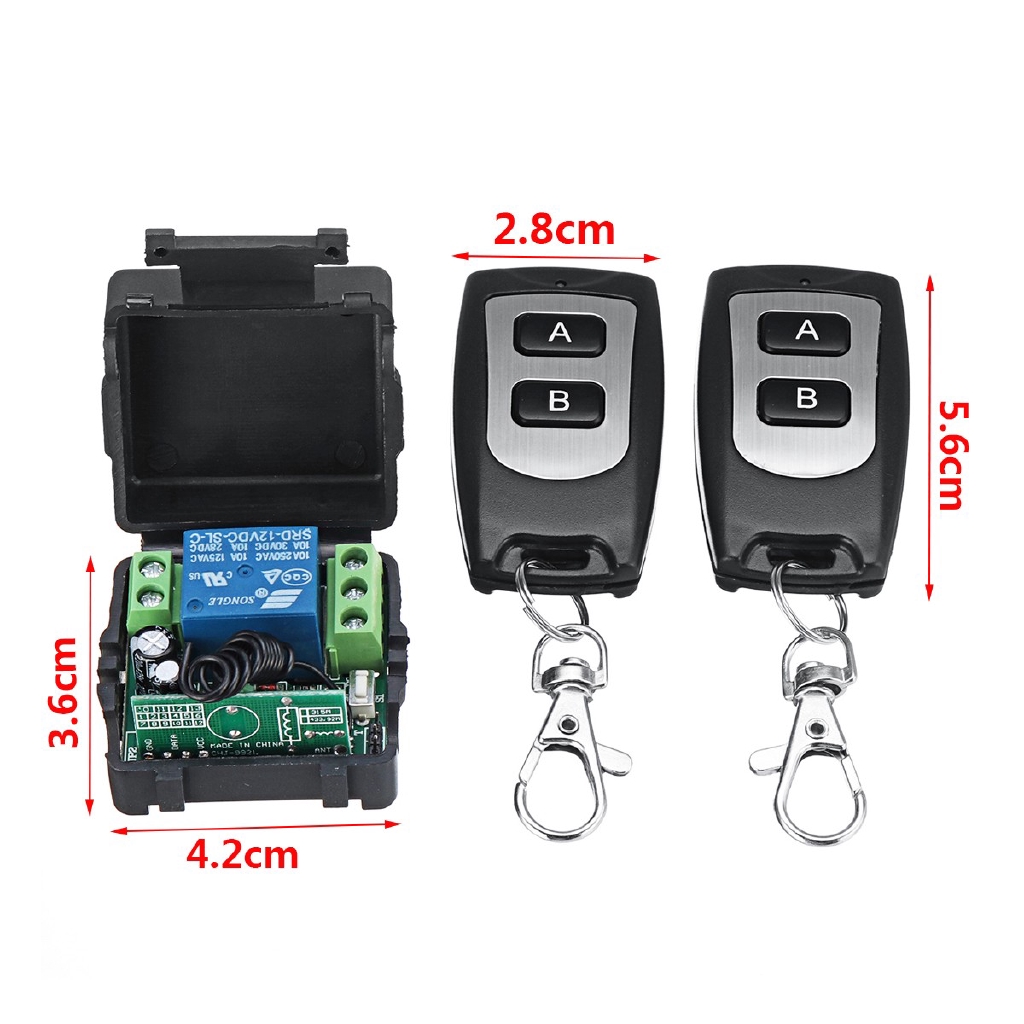 Universalrelais On-off Wireless Remote Control Switch Kit Universal 