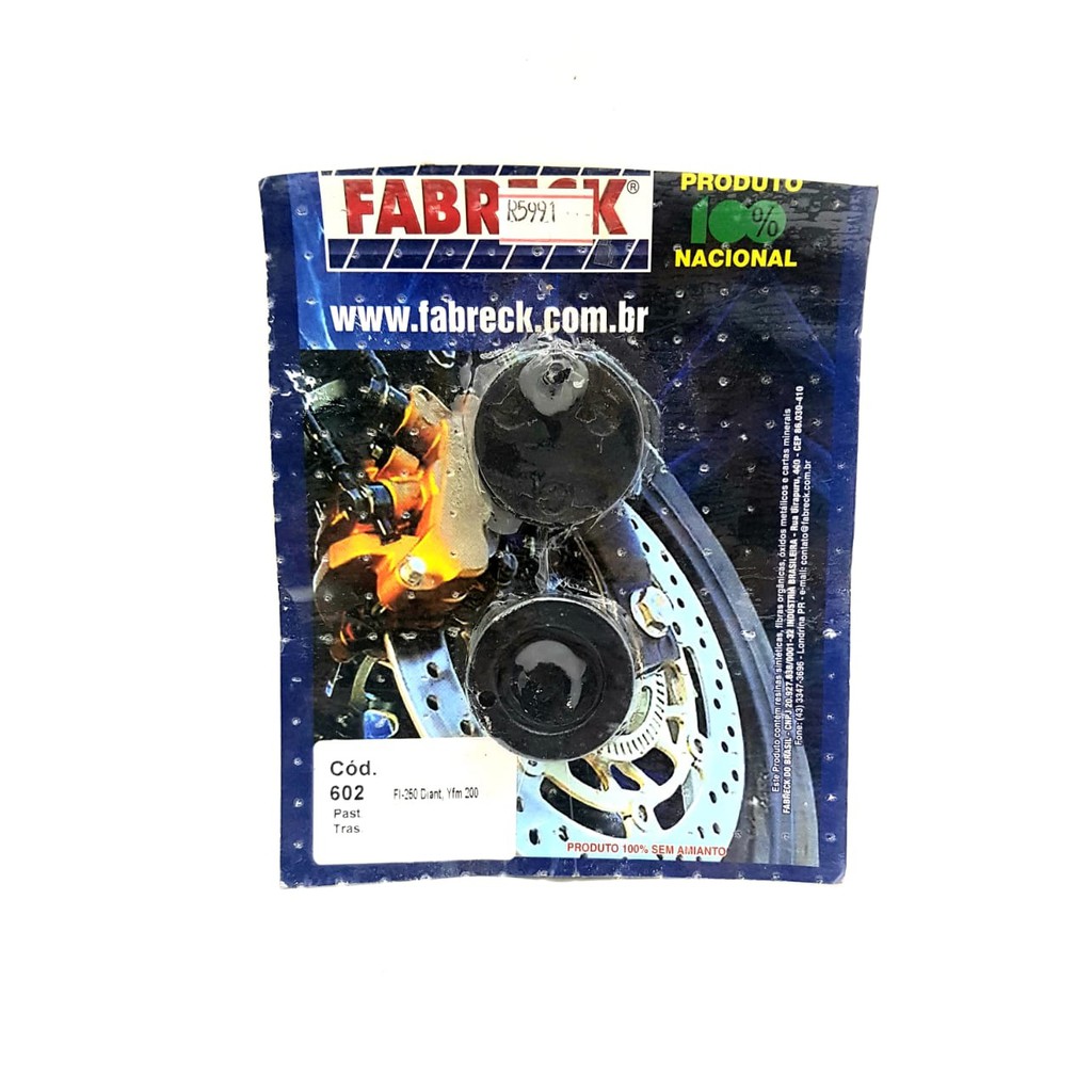 Pastilha Freio Traseira Quadriciclo Yfs 200,A-E,U,W Blaster