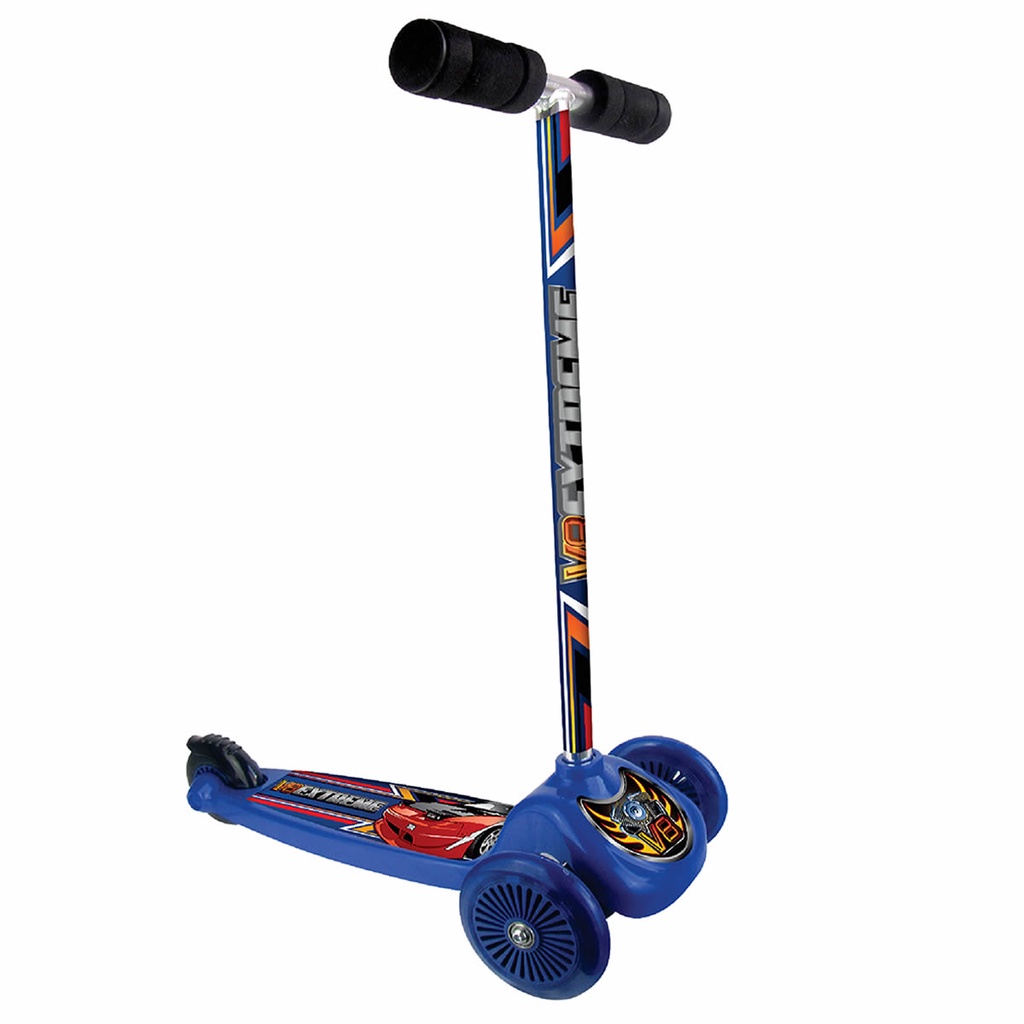 Patinete 3 rodas V8 Radical Azul Meninos Fenix PPT-02A