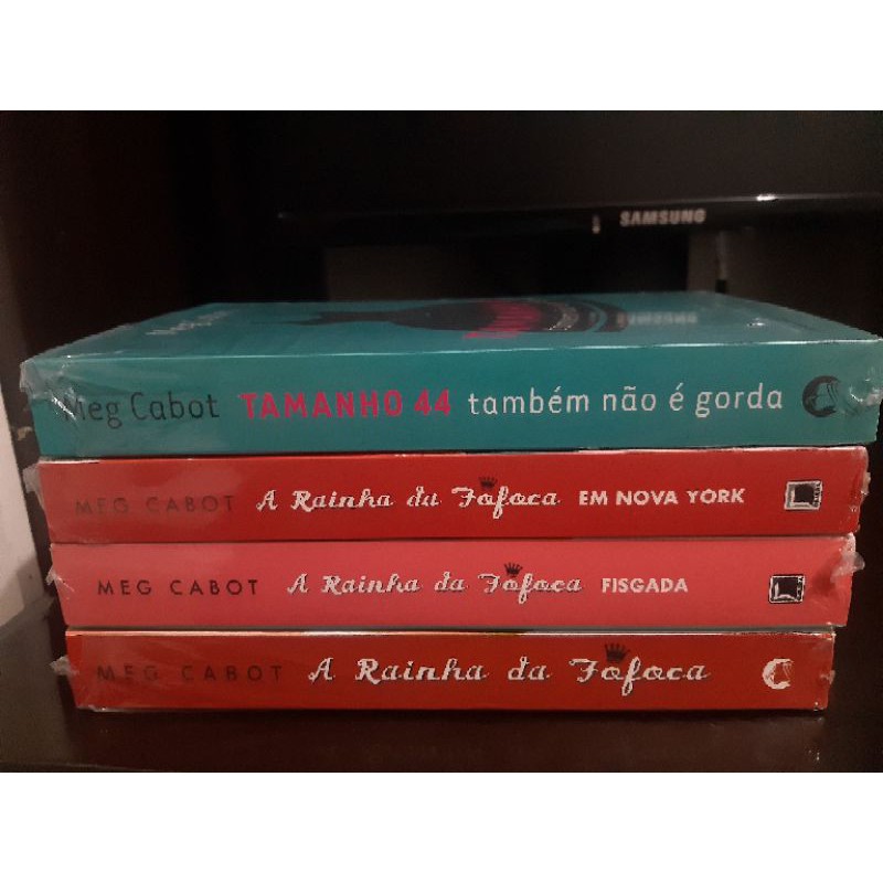 Livros Meg Cabot - A rainha da fofoca / A rainha da fofoca em Nova York / A rainha da fofoca fisgada / Tamanho 44 também não é gorda