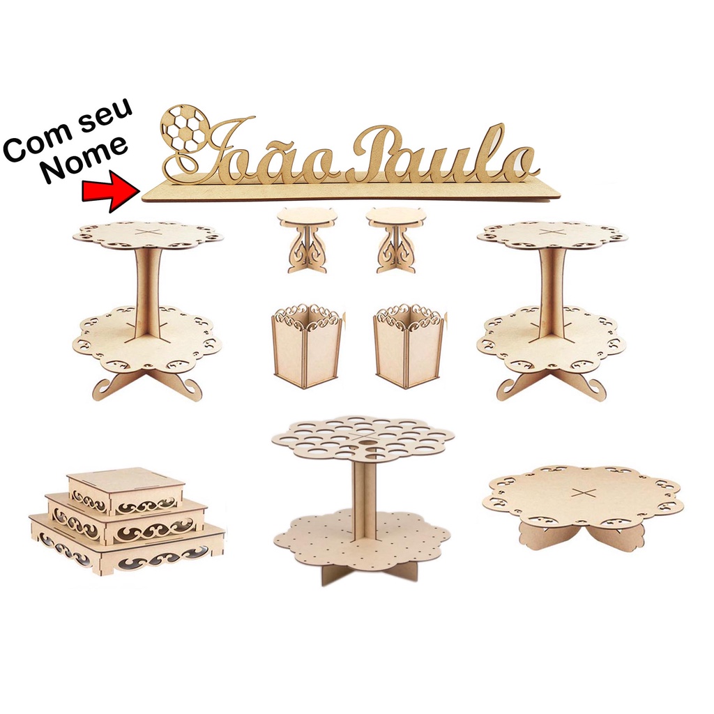 Kit Festa Provençal Decoração Mesa de Aniversário Escrevemos seu Nome
