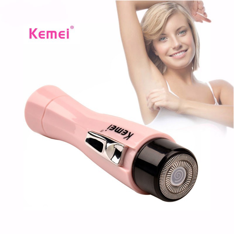 Kemei Máquinas De Barbear Femininas Mini Depiladora Senhora Depilação Por Bateria - Beauty