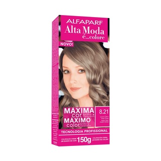 Tintura de Cabelo Alfaparf Alta Moda 8.21 Loiro Claro Irese Cinza 150g.