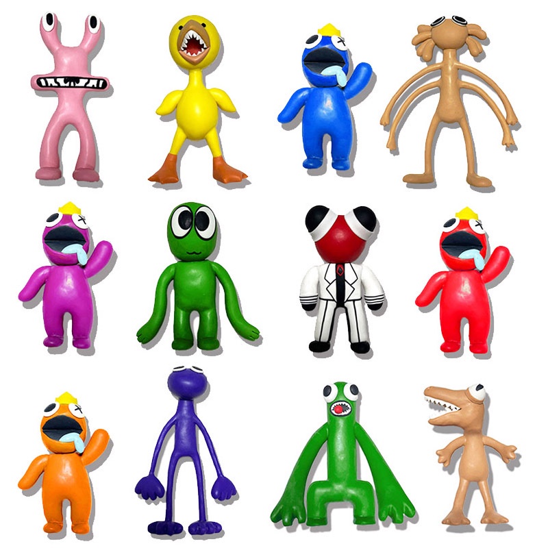 Bonecos De Montar Roblox Rainbow Friends Jogo 7 Personagens