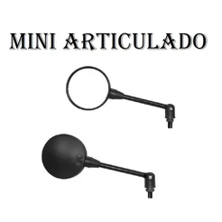 Par Micro Espelho Retrovisor Redondo Articulado Suzuki - Yes Gsr 125/150i Intruder 125/250 Ae 50/Ae 100