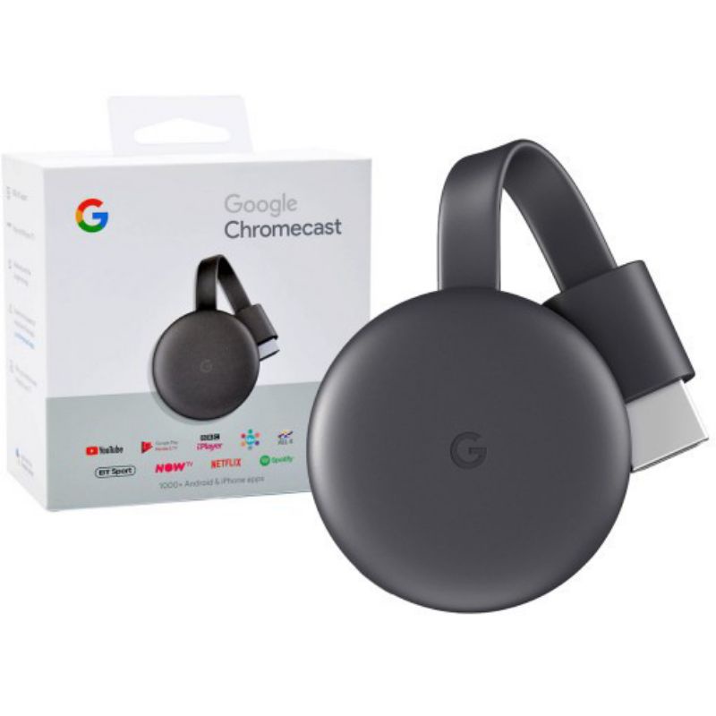 Chromecast 3 Terceira Geração Full HD Preto 3rd Original