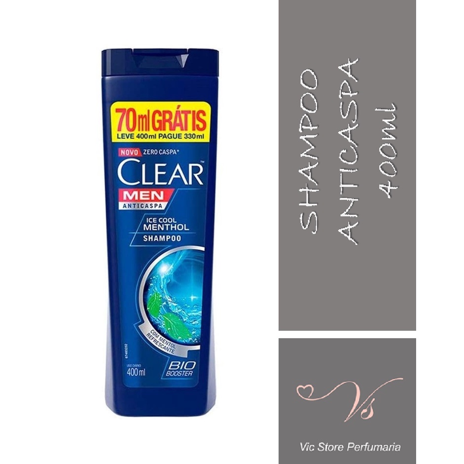 Shampoo 400 ml Anticaspa Clear Men Ice Cool Menthol