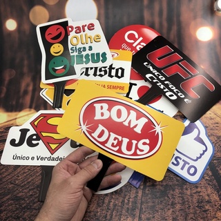 10 plaquinhas casamento festa aniversário evangélico gospel cod 09.... em Oferta na Shopee