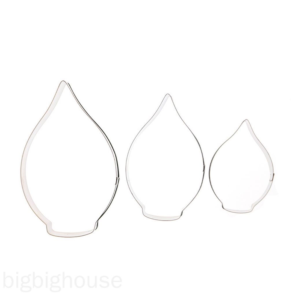 3 Pcs Set Calla Lirio Cortador De Biscoitos Bolo Pasta De Acucar De Aco Inoxidavel Mold Tool Bh Shopee Brasil